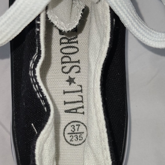 All Sport girl's black canvas sneakers - Picture 5 of 15